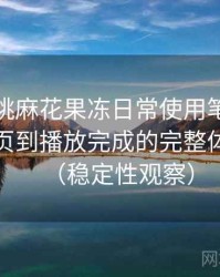 天美蜜桃麻花果冻日常使用笔记：从进入首页到播放完成的完整体验过程（稳定性观察）