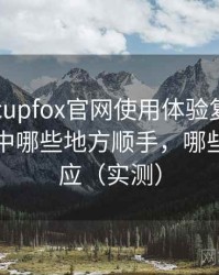 茶杯狐cupfox官网使用体验复盘：日常使用中哪些地方顺手，哪些需要适应（实测）