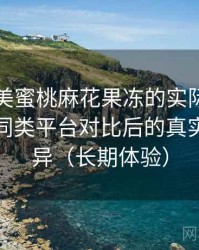 围绕天美蜜桃麻花果冻的实际使用感想：与同类平台对比后的真实体验差异（长期体验）