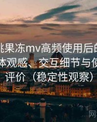 天美密桃果冻mv高频使用后的真实结论：整体观感、交互细节与使用节奏评价（稳定性观察）