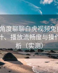 从用户角度聊聊白虎视频免费观看：界面设计、播放流畅度与操作习惯分析（实测）