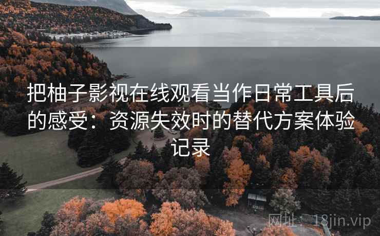把柚子影视在线观看当作日常工具后的感受：资源失效时的替代方案体验记录