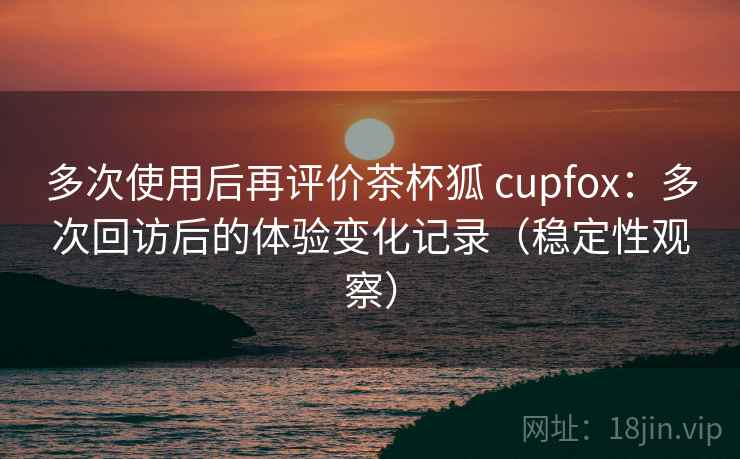 多次使用后再评价茶杯狐 cupfox：多次回访后的体验变化记录（稳定性观察）