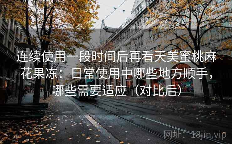 连续使用一段时间后再看天美蜜桃麻花果冻：日常使用中哪些地方顺手，哪些需要适应（对比后）