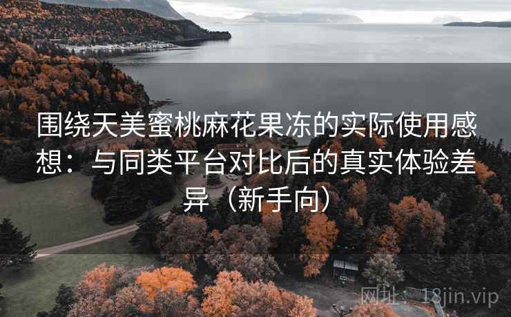 围绕天美蜜桃麻花果冻的实际使用感想：与同类平台对比后的真实体验差异（新手向）