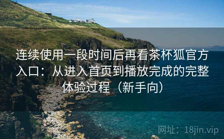 连续使用一段时间后再看茶杯狐官方入口：从进入首页到播放完成的完整体验过程（新手向）